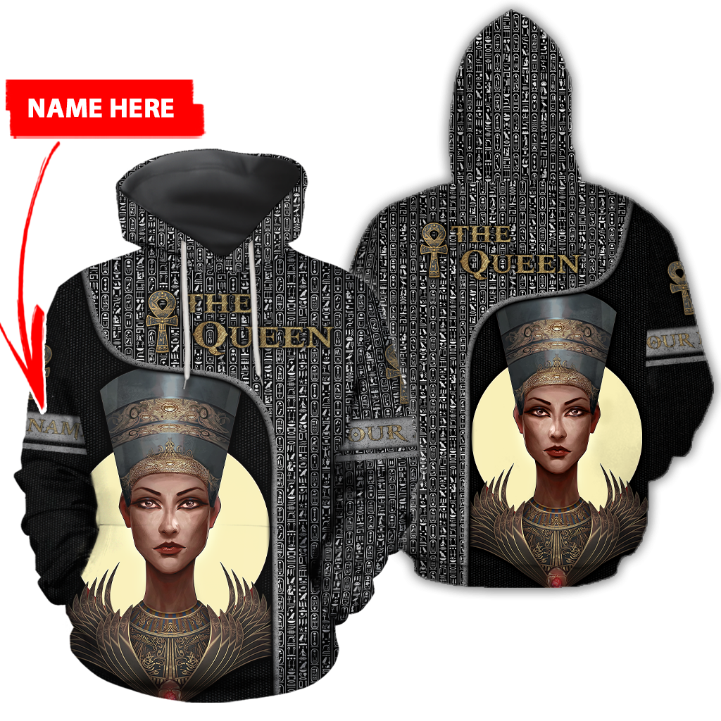 Custom name The Queen Ancient Egypt 3D design print shirts