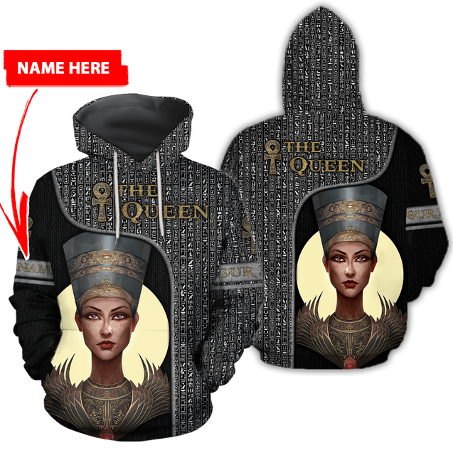 Custom name The Queen Ancient Egypt 3D design print shirts