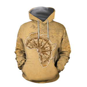 African Map - African Is Our Home Unisex Deluxe Hoodie ML