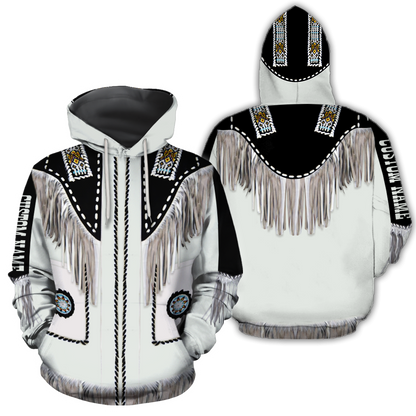 Native Cowboy Jacket No17 Cosplay Custom Name 3D Over Printed Unisex Deluxe Hoodie ML