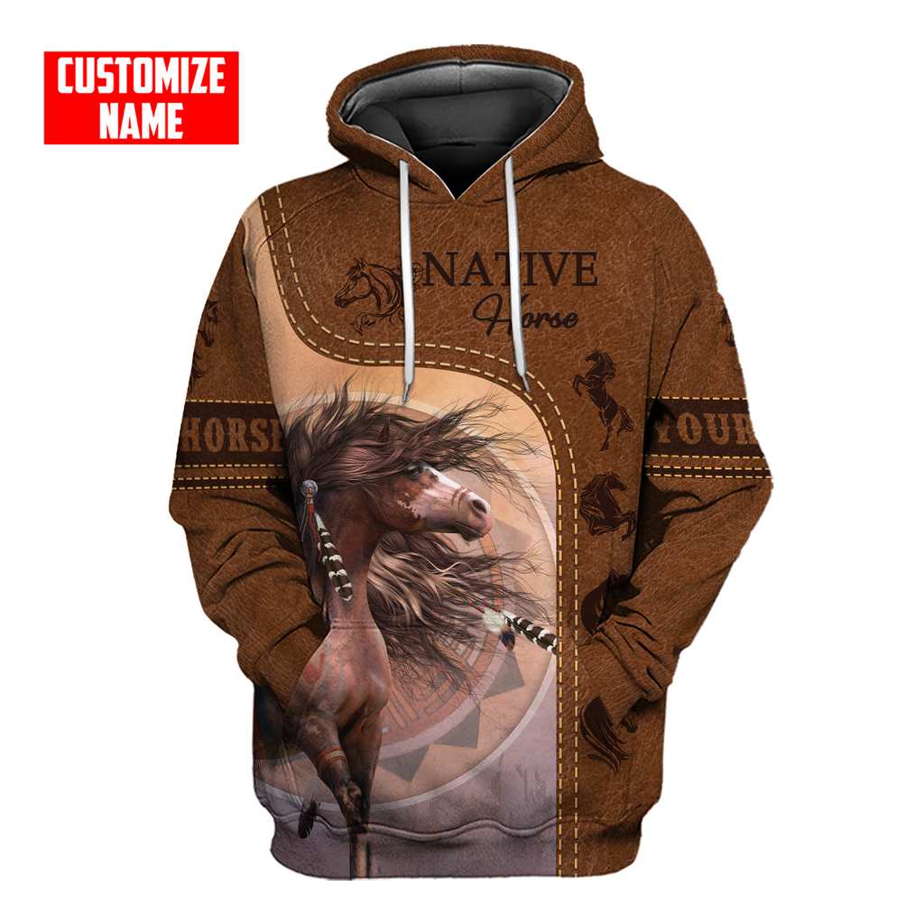 Customized Name Native American 3D All Over Printed Shirts for Women