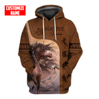 Customized Name Native American 3D All Over Printed Shirts for Women