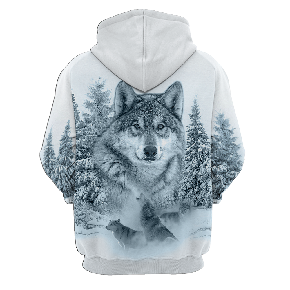 Love Wolf Native American 3D All Over Printed Shirts for Women