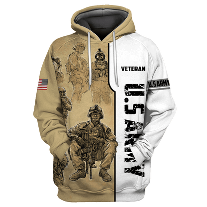 US Veteran 3D All Over Printed Unisex Hoodie Pi20052106