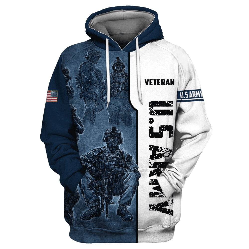 US Veteran 3D All Over Printed Unisex Hoodie Pi24052107