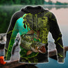 Northern Pike fishing underwater Yinyang camo 3d print shirts