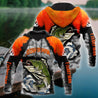 Fisherman Big Game Fishing Orange 3d print shirts