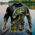 Bass Fishing Painting Fall Camo Reaper 3d print shirts