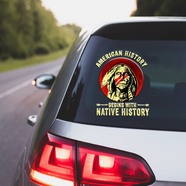 Native American Car Sticker For The Lover