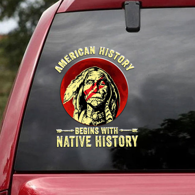 Native American Car Sticker For The Lover