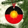 Aboriginal Flag Sun Art Christmas Ornaments