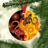 Aboriginal Lizards and Sun Christmas Ornaments