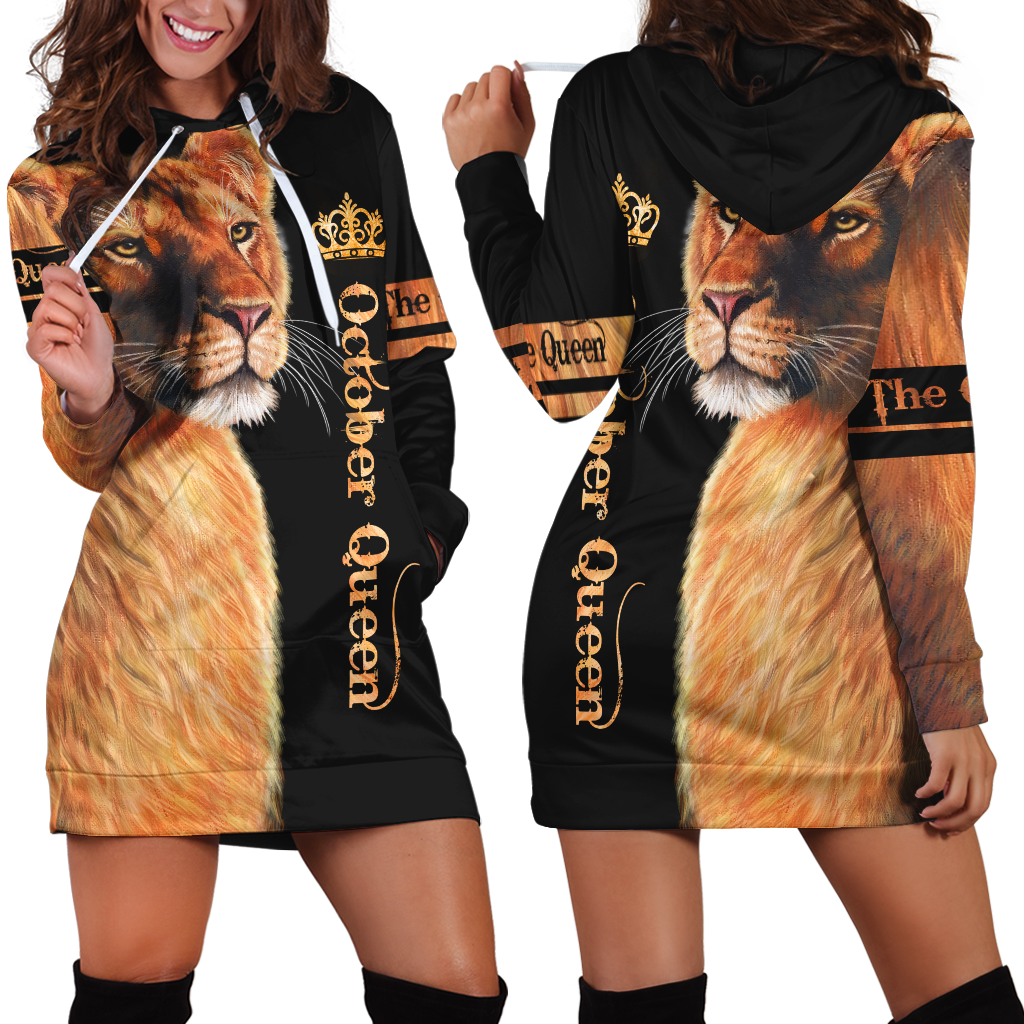 October Lion Queen 3D All Over Printed Shirt for Women