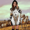 Love Wolf Native American 3D All Over Printed Shirts for Women