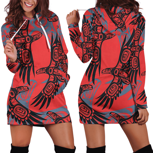 Native American 3D All Over Printed Hoodie Dress