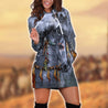 Native American 3D All Over Printed Hoodie Dress