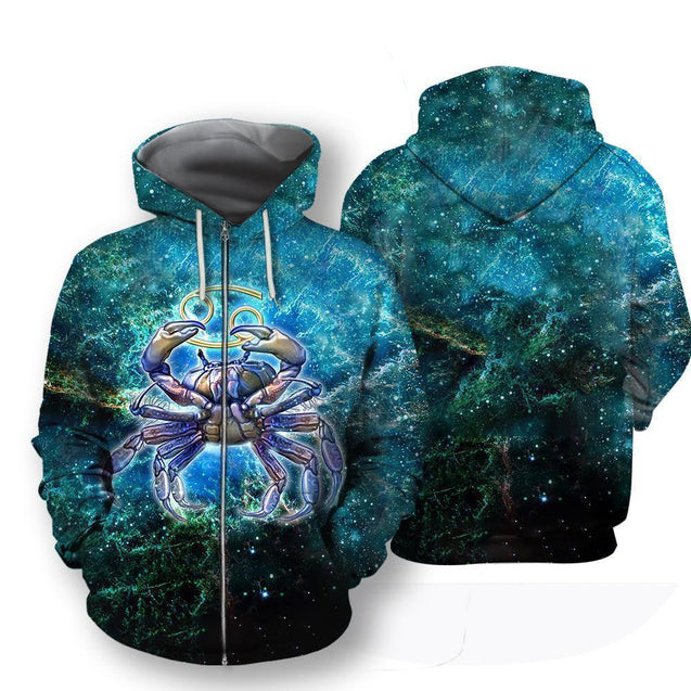 All Over Printed Cancer Hoodie-Apparel-HbArts-Zip-Hoodie-S-Vibe Cosy™