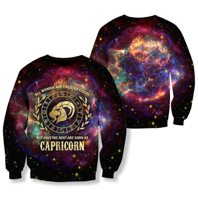 All Over Printed Capricorn Horoscope Hoodie-Apparel-NTH-Sweatshirt-S-Vibe Cosy™