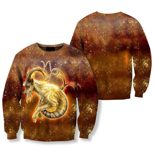 All Over Printed Capricorn Hoodie-Apparel-HbArts-Sweatshirt-S-Vibe Cosy™