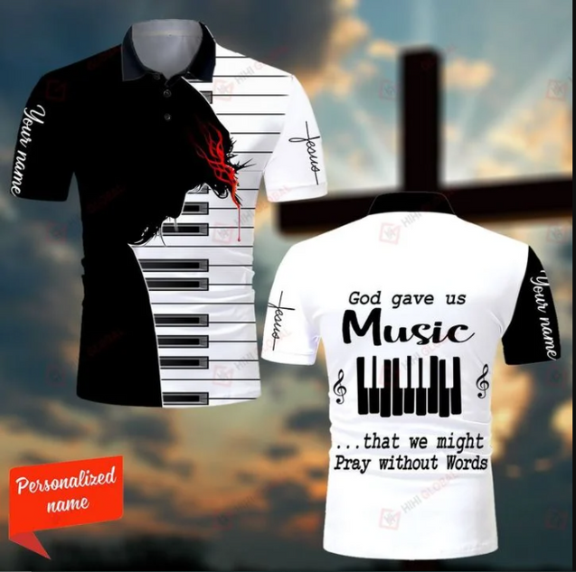 God Gave Us Music Personalized 3D All Over Printed Shirts