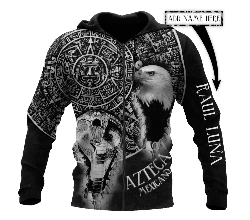 Aztec Mexican Customize 3D All Over Printed Hoodie