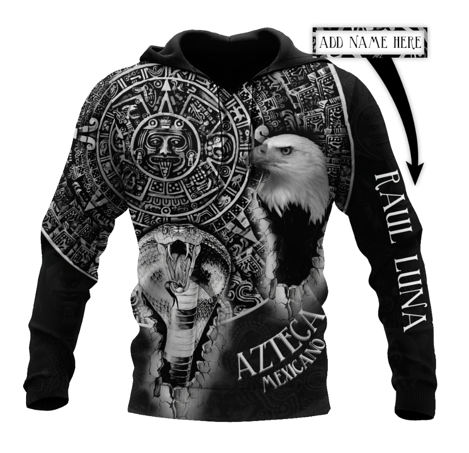 Aztec Mexican Customize 3D All Over Printed Hoodie