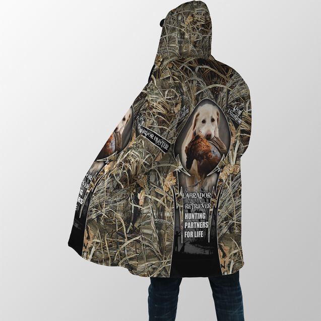 Hunting Labrador 3D Over Printed Unisex Deluxe Hoodie ML