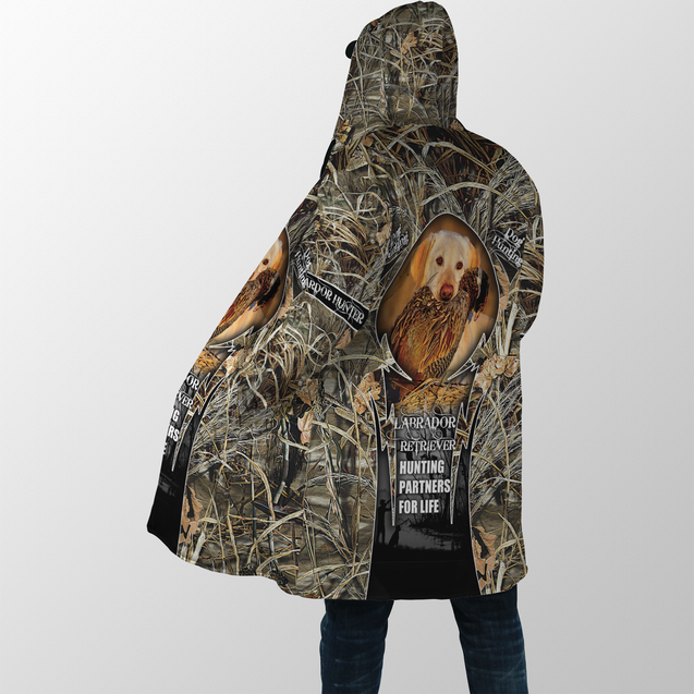 Hunting Labrador 3D Over Printed Unisex Deluxe Hoodie ML