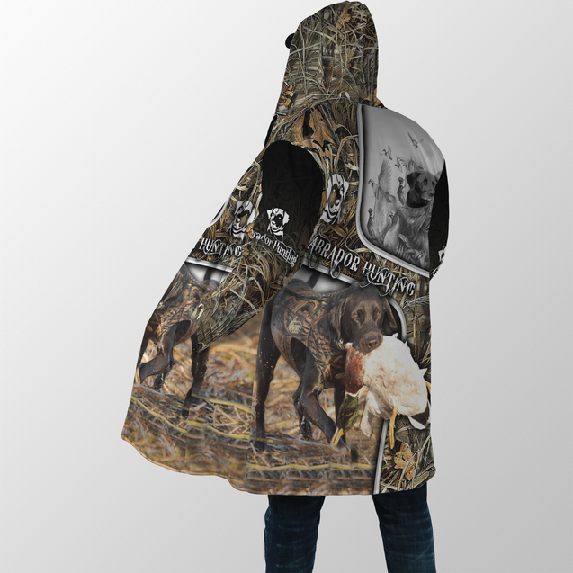 Labrador Hunting 3D Over Printed Unisex Deluxe Hoodie ML