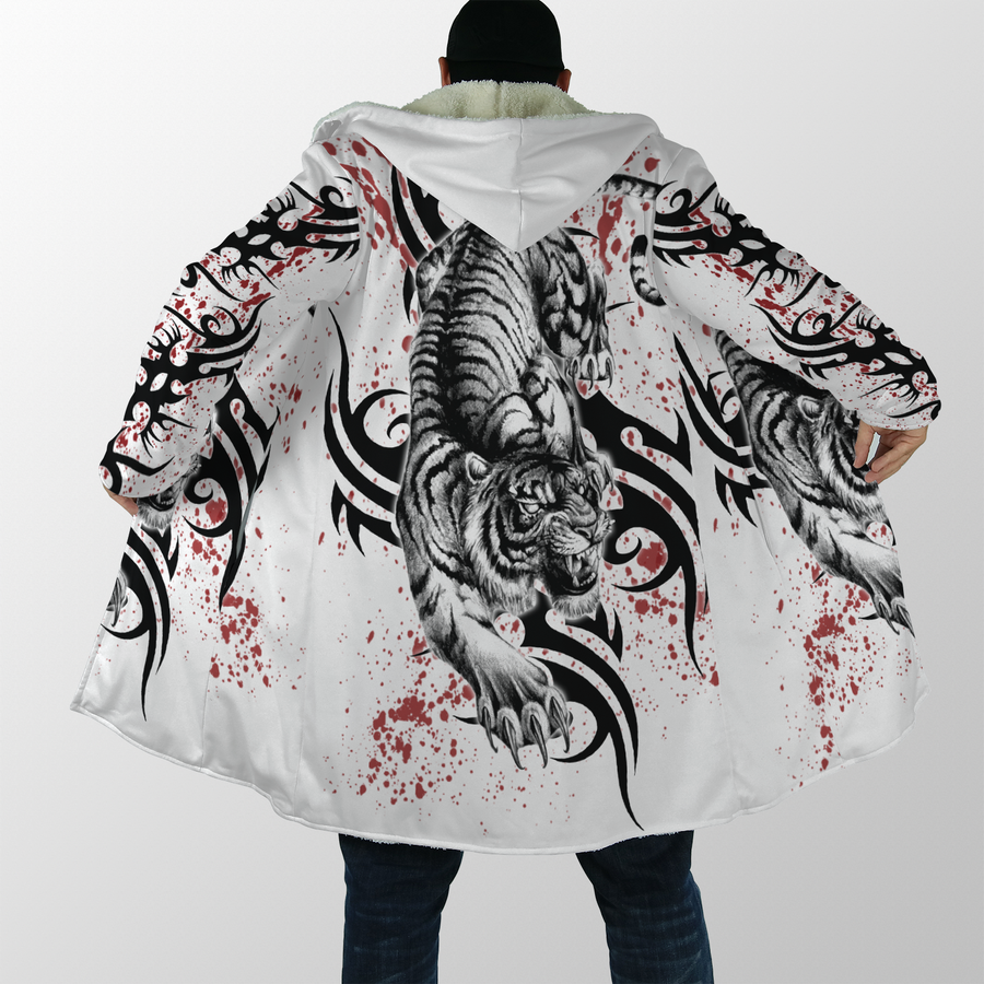 White Tiger Tattoo 3D All Over Printed Shirts For Men and Women