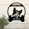 Dog Lovers Personalized Funny Metal Sign Dog House