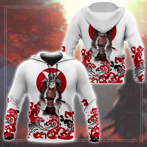 Cat Samurai 3D All Over Printed Unisex Shirts