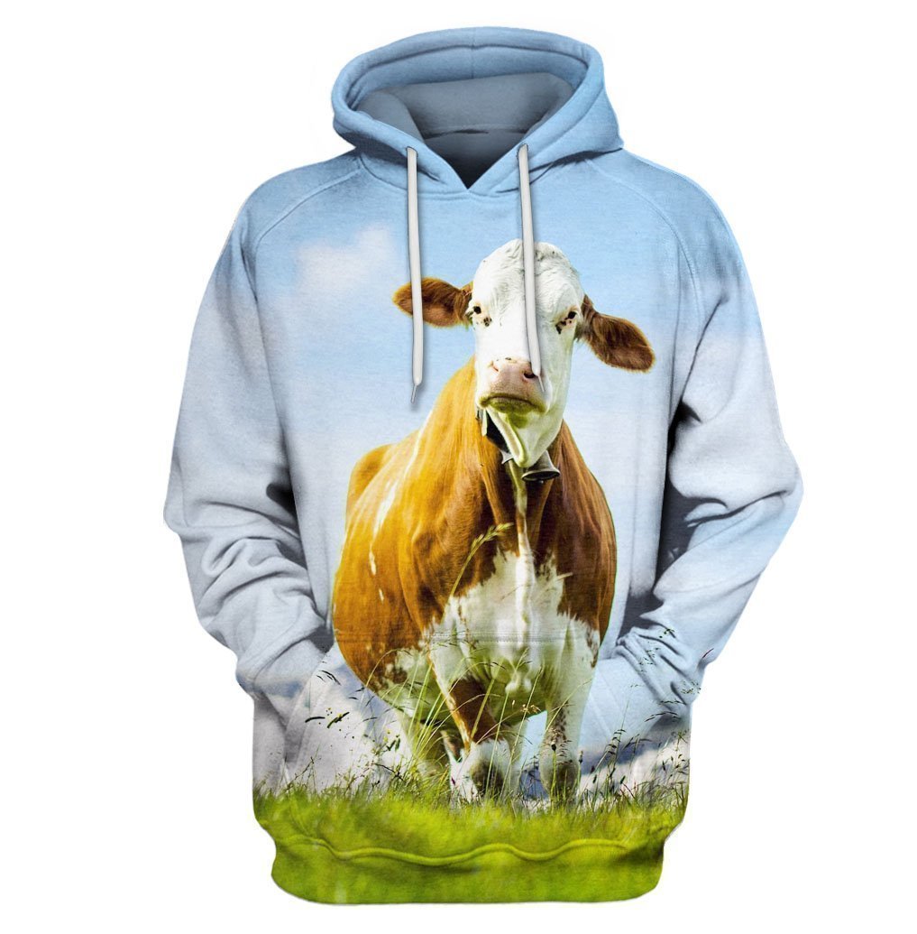 3D All Over Print Cute Cow Hoodie-Apparel-6teenth World-Hoodie-S-Vibe Cosy™
