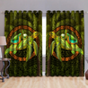 Premium Turtle Palm Tree Window Curtains