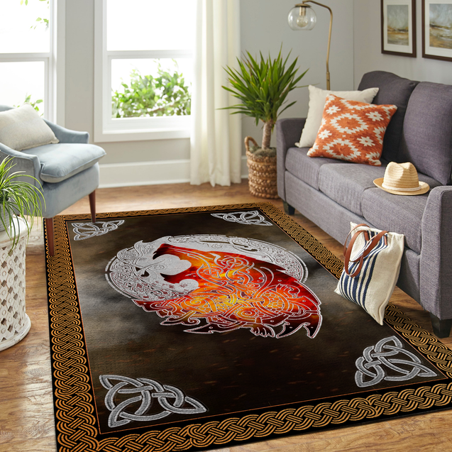 Viking 3D All Over Printed Rug