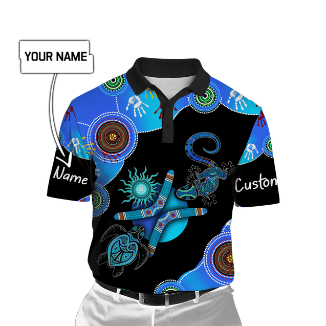 Custom name Aboriginal Naidoc Week 2021 Blue Turtle Lizard summer shirts