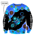 Custom name Aboriginal Naidoc Week 2021 Blue Turtle Lizard shirts