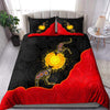 Aboriginal Flag Kangaroo Sunset Glow 3D Design Bedding Set