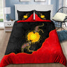 Aboriginal Flag Kangaroo Sunset Glow 3D Design Bedding Set