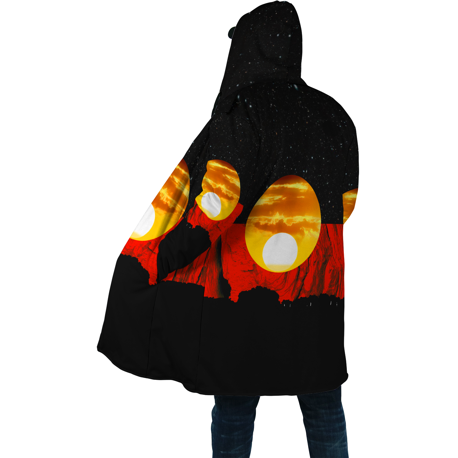Australia Koori Kangaroo Aboriginal Flag™ Cloak For Men And Women