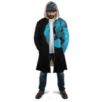 Aboriginal Art Blue Style Turtle Dreaming Paintings Cloak For Men And Women