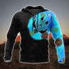 Aboriginal Art Blue Style Turtle Dreaming Paintings 3D design shirts