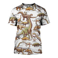 3D All Over Printed A Lot Of Dinosaurs Art Shirts and Shorts-3D All Over Printed Clothes-HP Arts-T-shirt-XS-Vibe Cosy™