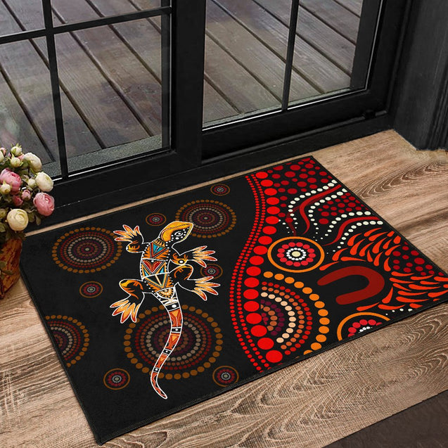 Aboriginal Decors Australian Gifts Lizard Sun Style Door Mat Pi28062109