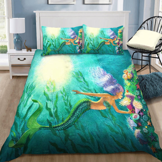 Be A Mermaid And Make Waves Bedding Set by SUN DQB07142008-Quilt-SUN-King-Vibe Cosy™