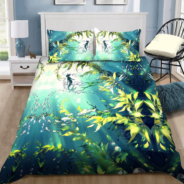 Be A Mermaid And Make Waves Bedding Set by SUN DQB07142009-Quilt-SUN-King-Vibe Cosy™