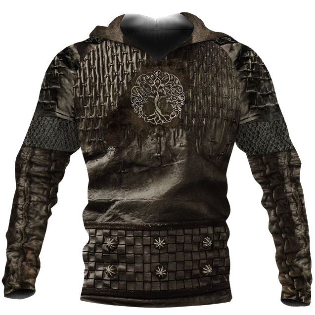 Irish Armor Knight Warrior Chainmail 3D All Over Printed Shirts For Men and Women AM020304-Apparel-TT-Hoodie-S-Vibe Cosy™