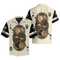 Summer Collection - Lion Ace Spade 3D All Over Printed Unisex Shirts