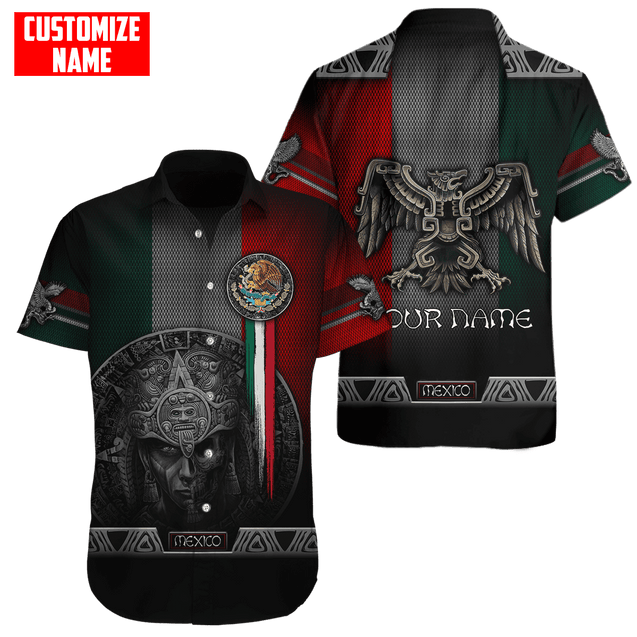 Customized Name Aztec Warrior Day Of The Dead 3D All Over Printed Unisex Shirts