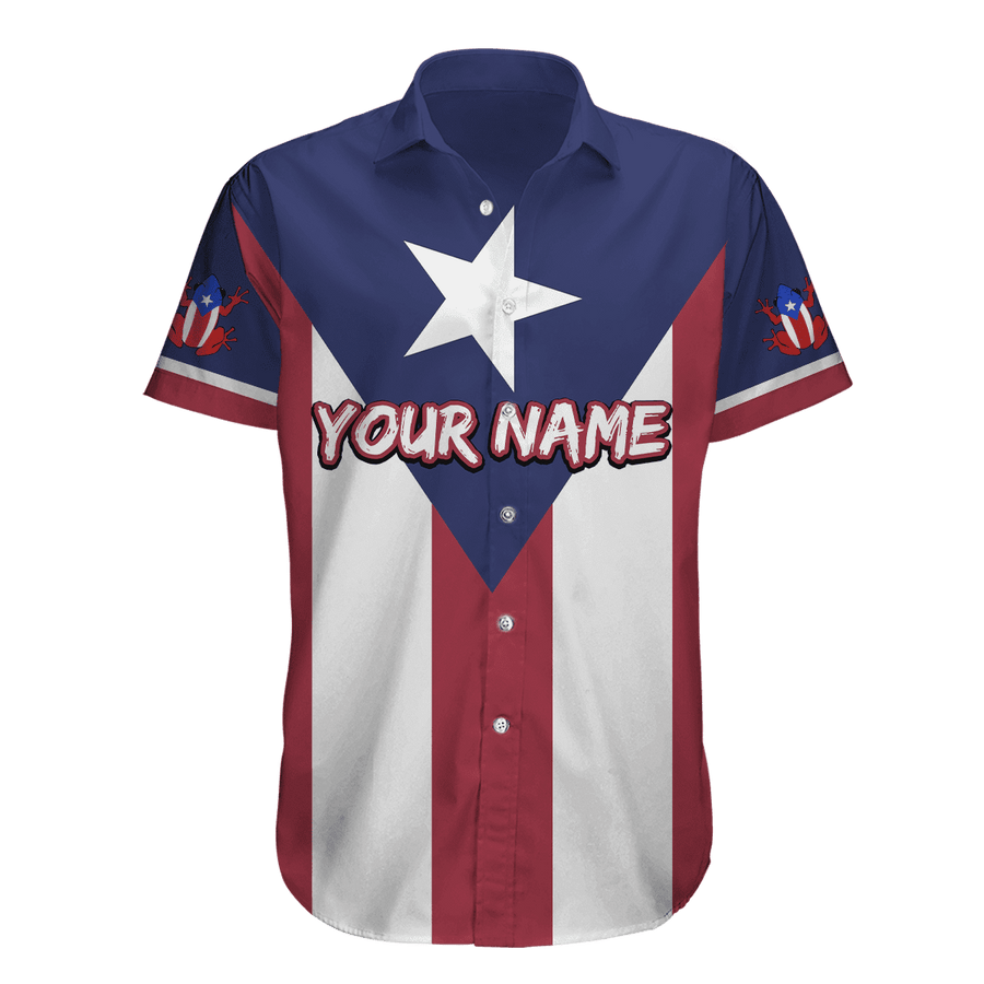 Customize Name Puerto Rico Hawaii Shirt For Men And Women